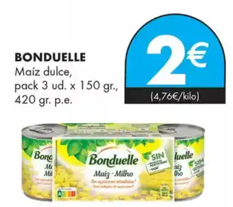 Supermercados Lupa BONDUELLE Maíz dulce oferta