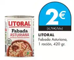 Supermercados Lupa LITORAL Fabada Asturiana, 1 ración oferta