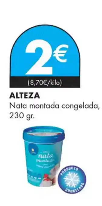 Supermercados Lupa ALTEZA Nata montada congelada oferta