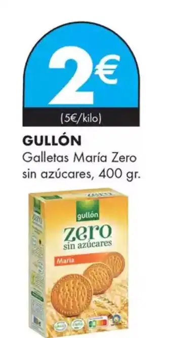 Supermercados Lupa GULLÓN Galletas María Zero sin azúcares oferta