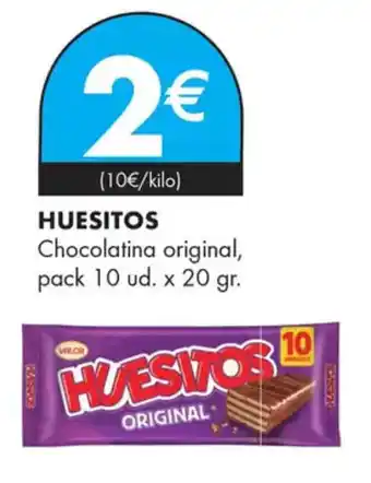 Supermercados Lupa HUESITOS Chocolatina original, oferta