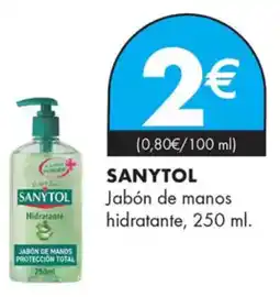 Supermercados Lupa SANYTOL Jabón de manos hidratante oferta