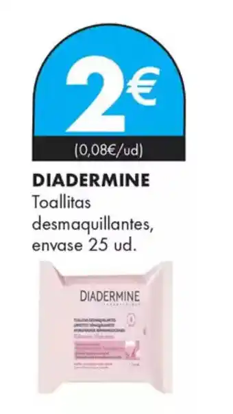 Supermercados Lupa DIADERMINE Toallitas desmaquillantes, envase oferta