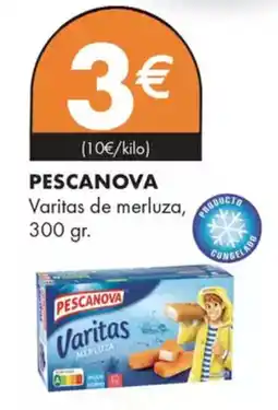 Supermercados Lupa PESCANOVA Varitas de merluza, oferta