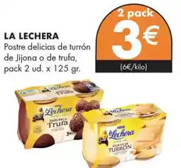 Supermercados Lupa LA LECHERA Postre delicias de turrón de Jijona o de trufa, oferta