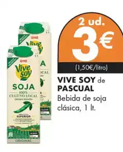 Supermercados Lupa VIVE SOY De pascual bebida de soja clásica oferta