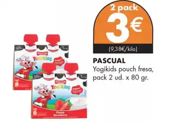 Supermercados Lupa PASCUAL Yogikids pouch fresa oferta