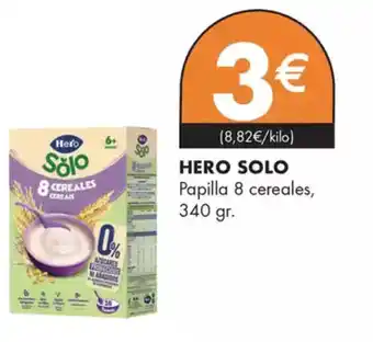 Supermercados Lupa HERO SOLO Papilla 8 cereales oferta