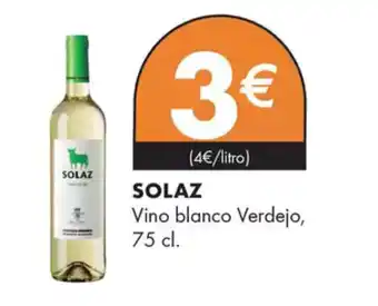 Supermercados Lupa SOLAZ Vino blanco Verdejo, oferta