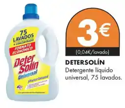 Supermercados Lupa DETERSOLÍN Detergente líquido universal, 75 lavados. oferta