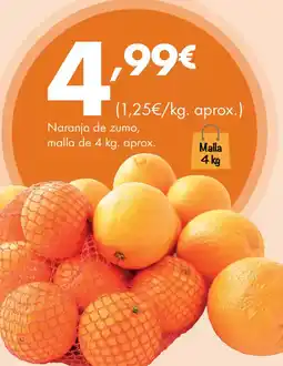 Supermercados Lupa Naranja de zumo oferta