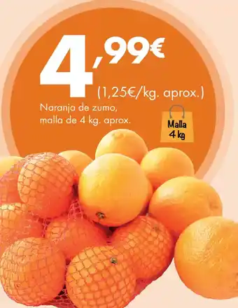 Supermercados Lupa Naranja de zumo oferta