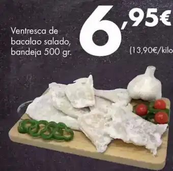 Supermercados Lupa Ventresca de bacalao salado, bandeja oferta