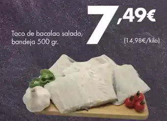 Supermercados Lupa Taco de bacalao salado, bandeja oferta