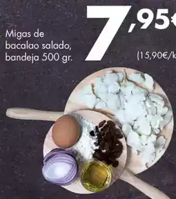 Supermercados Lupa Migas de bacalao salado, bandeja oferta