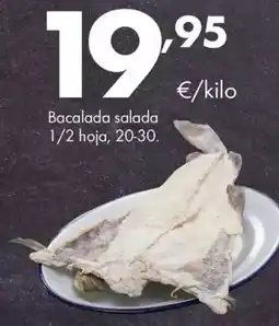 Supermercados Lupa Bacalada salada 1/2 hoja oferta