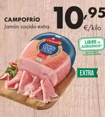 Supermercados Lupa CAMPOFRÍO Jamón cocido extra. oferta