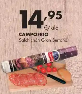 Supermercados Lupa CAMPOFRÍO Salchichón Gran Serrano. oferta