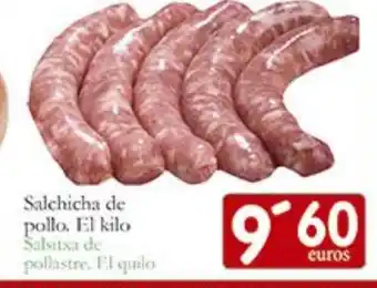 Supermercados Bip Bip Salchicha de pollo oferta