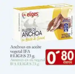 Supermercados Bip Bip IFA ELIGES Anchoas en aceite vegetal oferta