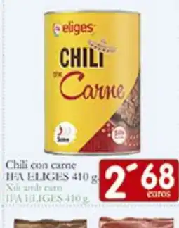 Supermercados Bip Bip IFA ELIGES Chili con carne oferta