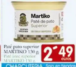 Supermercados Bip Bip MARTIKO Paté pato superior oferta