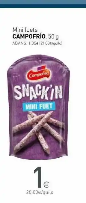 Condis Mini Fuets Campofrio oferta