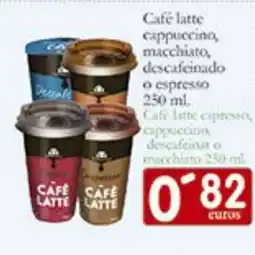 Supermercados Bip Bip Café latte cappuccino, macchiato, descafeinado oferta