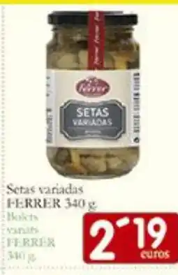 Supermercados Bip Bip FERRER Setas variadas oferta