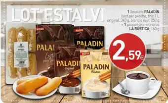Condis 1 Xocolata Paladin Llest Per Pendre Original Blanc O Noir + 1 Paquet De Melindros La Rústica oferta