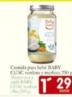 Supermercados Bip Bip BABY CUAC Comida para bebe verdura y merluza oferta