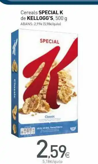 Condis Cereales Special K De Kellogg's oferta