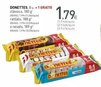 Condis Donettes Clàssics Ratllats O Nevats oferta