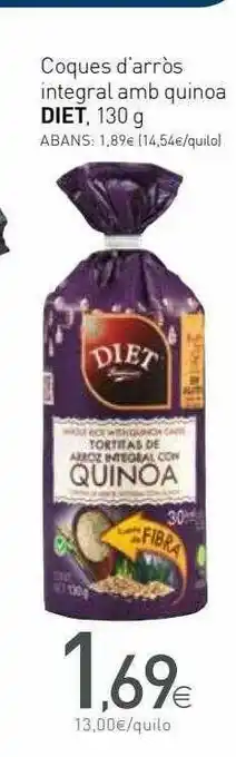 Condis Coques D'arròs Integral Amb Quinoa Diet oferta