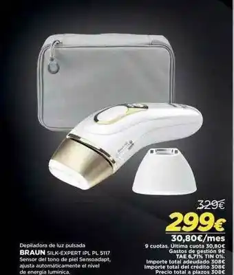 El Corte Inglés Depiladora De Luz Pulsada Braun Silk-expert Ipl Pl 5117 oferta