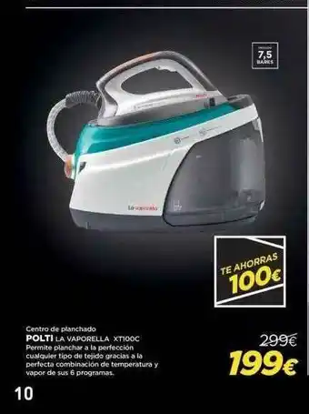 El Corte Inglés Centro De Planchado Plti La Vaporella Xti00c oferta