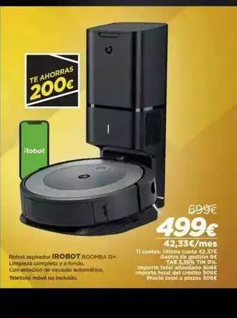 El Corte Inglés Robot Aspirador Irobot Roomba 13+ oferta