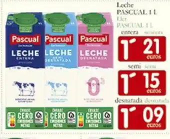 Supermercados Bip Bip PASCUAL Leche oferta