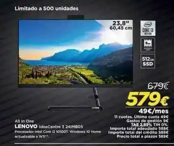 El Corte Inglés All In One Lenovo Ideacentre 3 24imbos oferta