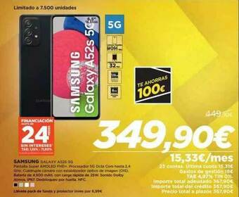 El Corte Inglés Samsung Galaxy A52s 5g oferta