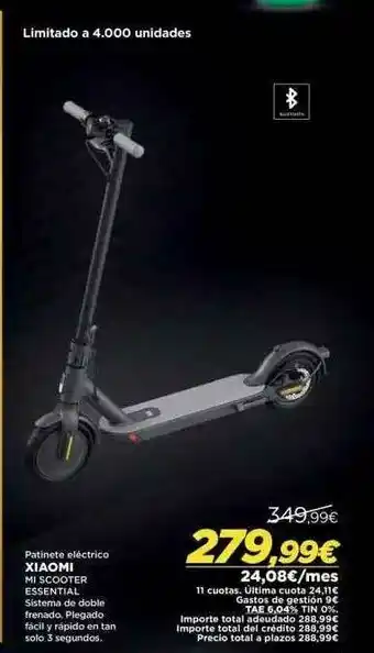 El Corte Inglés Patinete Eléctrico Xiaomi Mi Scootrr Essential oferta