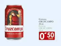 Supermercados Bip Bip CRUZCAMPO Cervesa oferta