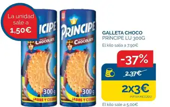 Cash Ecofamilia PRÍNCIPE LU Galleta choco oferta