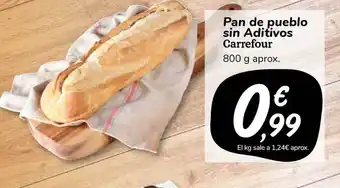 Carrefour Market Panh De Pueblo Sin Aditivos Carrefour 800g oferta
