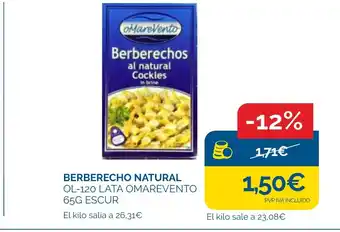 Cash Ecofamilia Berberecho natural oferta