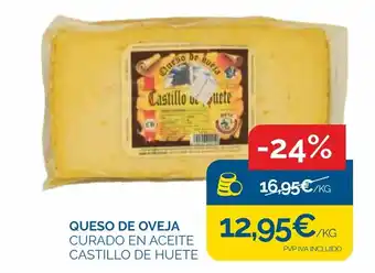 Cash Ecofamilia Queso de oveja curado en aceite castillo de huete oferta