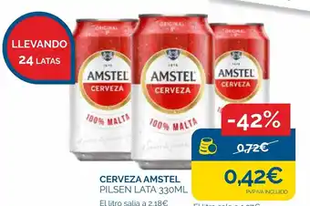 Cash Ecofamilia AMSTEL Cerveza oferta