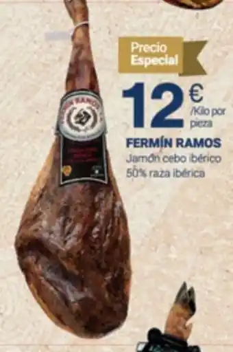 Supermercados Plaza Fermín Ramos Jamón Cebo Ibérico 50% Raza Ibérica oferta