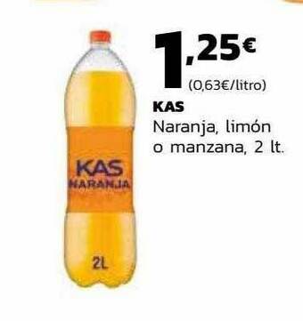 Supermercados Lupa Kas Naranja Limón O Manzana oferta