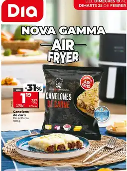 Dia Canelons de carn oferta